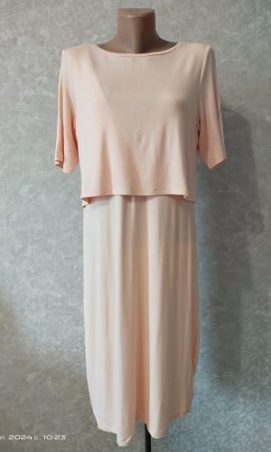 Рожева сукня для вагітних з короткими рукавами