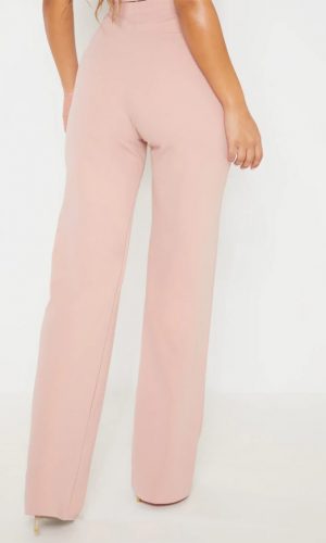 Крепові широкі штани з високою талією 